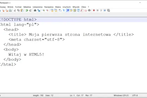 Jak zrobić stronę internetową HTML w Notepad++ - proste kroki dla każdego