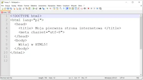Jak zrobić stronę internetową HTML w Notepad++ - proste kroki dla każdego